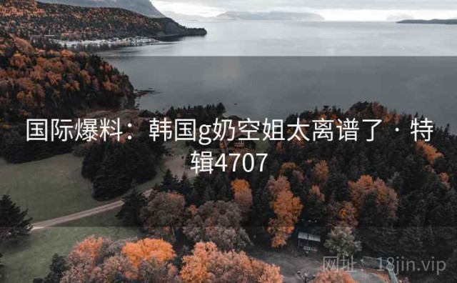 国际爆料：韩国g奶空姐太离谱了 · 特辑4707
