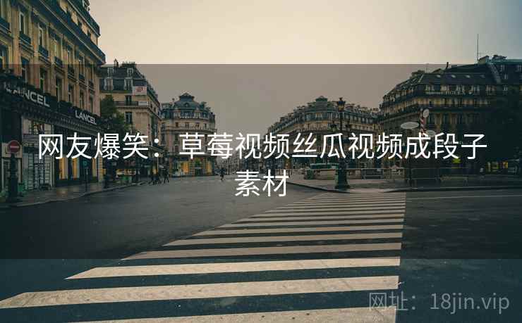 网友爆笑:草莓视频丝瓜视频成段子素材 网友爆笑:草莓视频丝瓜视频成段子素材