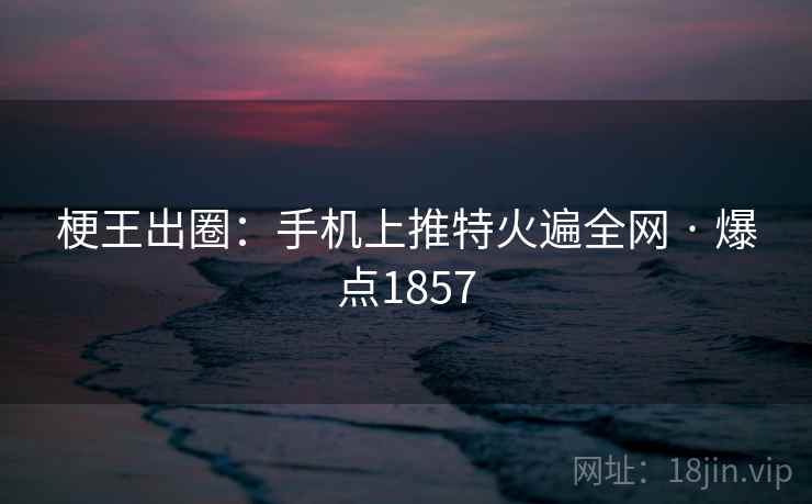 梗王出圈：手机上推特火遍全网 · 爆点1857